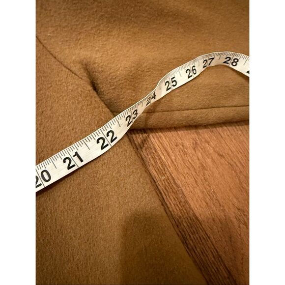 Madewell camel cocoon wool blend longline peacoat size M - Picture 8 of 9